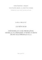 OSPOSOBLJAVANJE PRODAJNOG OSOBLJA NA PRIMJERU TVRTKE EUROM DENIS MALOPRODAJA D.O.O.