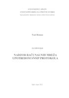 NADZOR RAČUNALNIH MREŽA UPOTREBOM SNMP PROTOKOLA