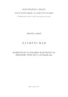 KORIŠTENJE STANDARDA KONTROLE NA PRIMJERU PODUZEĆA AD PLASTIK D.D.