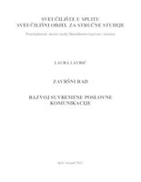 RAZVOJ SUVREMENE POSLOVNE KOMUNIKACIJE