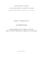 EKONOMSKO-FINANCIJSKA ANALIZA DRUŠTVENOG PROJEKTA UDRUGE NAŠ HAJDUK