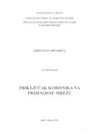 PRIKLJUČAK KORISNIKA NA PRIJENOSNU MREŽU