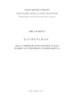 MALO I SREDNJE PODUZETNIŠTVO KAO POKRETAČ EUROPSKOG GOSPODARSTVA