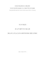 prikaz prve stranice dokumenta BILANCA PLAĆANJA REPUBLIKE HRVATSKE
