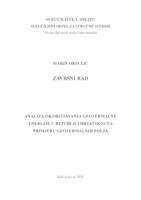 prikaz prve stranice dokumenta ANALIZA ISKORIŠTAVANJA GEOTERMALNE ENERGIJE U REPUBLICI HRVATSKOJ NA PRIMJERU GEOTERMALNIH POLJA