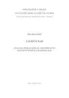 prikaz prve stranice dokumenta ANALIZA POKAZATELJA LIKVIDNOSTI I SOLVENTNOSTI ZA MAISTRA D.D.