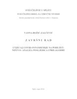 prikaz prve stranice dokumenta UTJECAJ COVID-19 PANDEMIJE NA PODUZETNIŠTVO: ANALIZA POSLJEDICA I PRILAGODBE