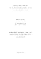 prikaz prve stranice dokumenta KORIŠTENJE SOLARNIH PANELA ZA PROIZVODNJU VODIKA I NJEGOVO SKLADIŠTENJE