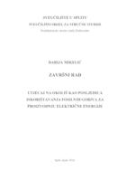 prikaz prve stranice dokumenta UTJECAJ NA OKOLIŠ KAO POSLJEDICA ISKORIŠTAVANJA FOSILNIH GORIVA ZA PROIZVODNJU ELEKTRIČNE ENERGIJE