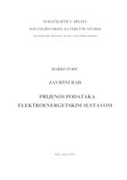 prikaz prve stranice dokumenta PRIJENOS PODATAKA ELEKTROENERGETSKIM SUSTAVOM
